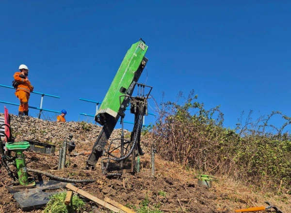 Rail embankment investigation
